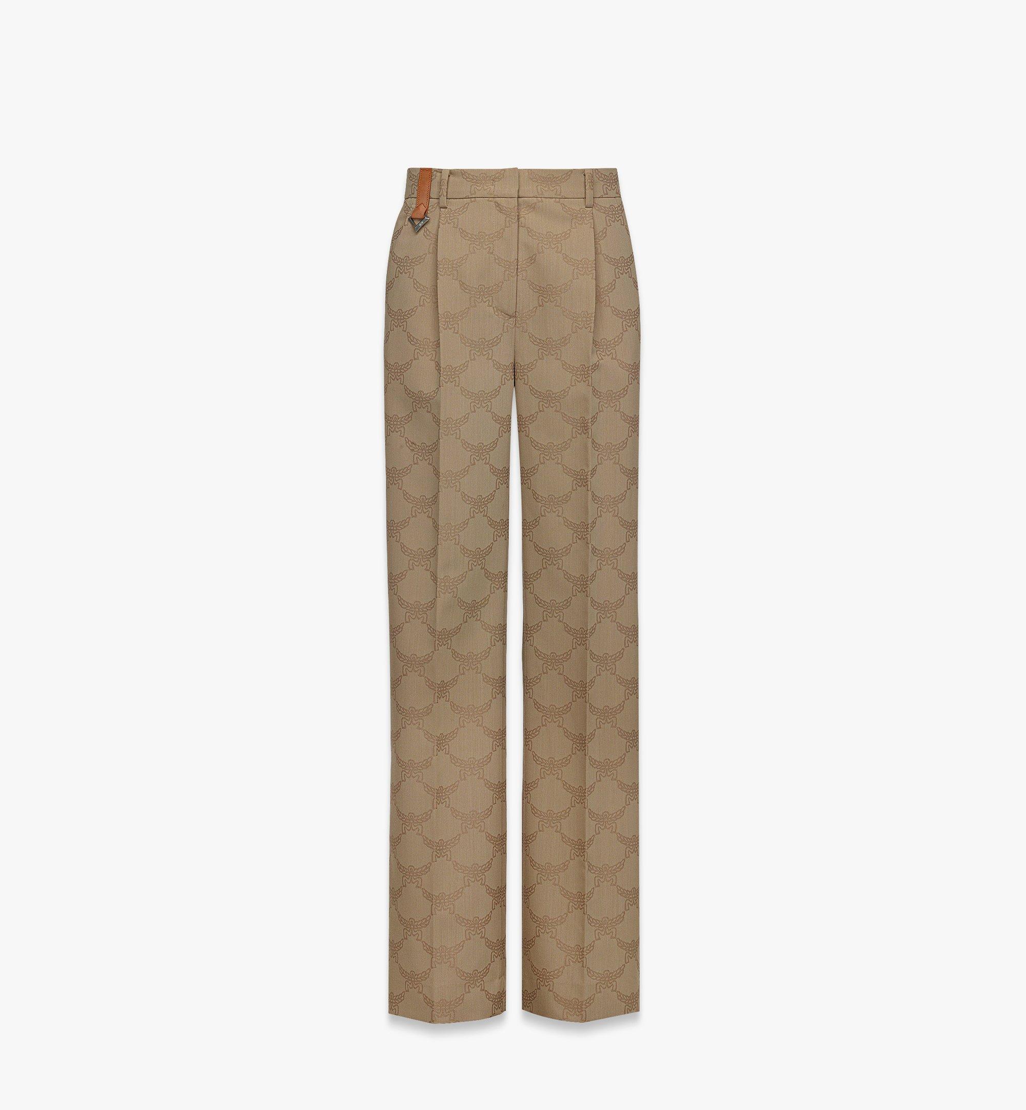 Pantalon Lauretos en jacquard de laine 1